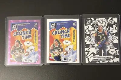 3 Card ARIKE OGUNBOWALE Lot 2025 Panini Donruss WNBA WINGS Inserts 10/49 - Basketball Card Single