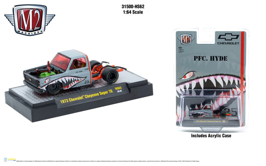M2 Machines 1:64 1973 Chevrolet Cheyenne Super 10 PFC. HYDE Rel HS62