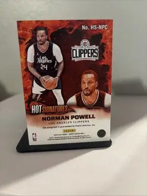 2024-25 Panini Nba Hoops - Hot Signatures Norman Powell #HS-NPC (AU) - Basketball Card Single