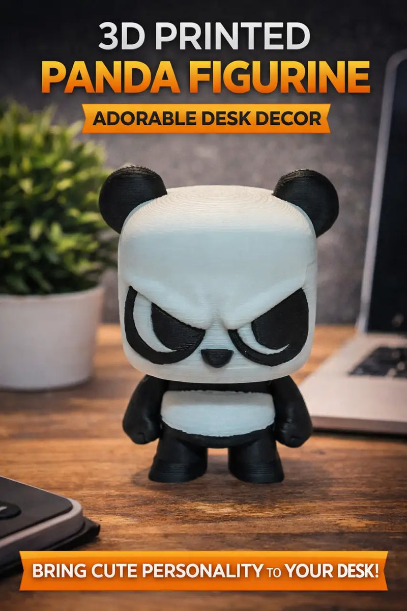 3D Printed Anty Panda Figure - Collectibles