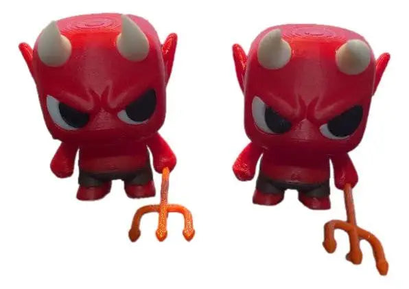 3D Printed Antyferno Figure – Devil with Pitchfork - Collectibles