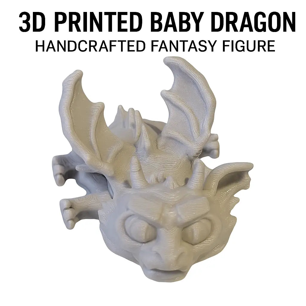 3D Printed Baby Gargoyle Figure – Articulated Fantasy Collectible - Collectibles