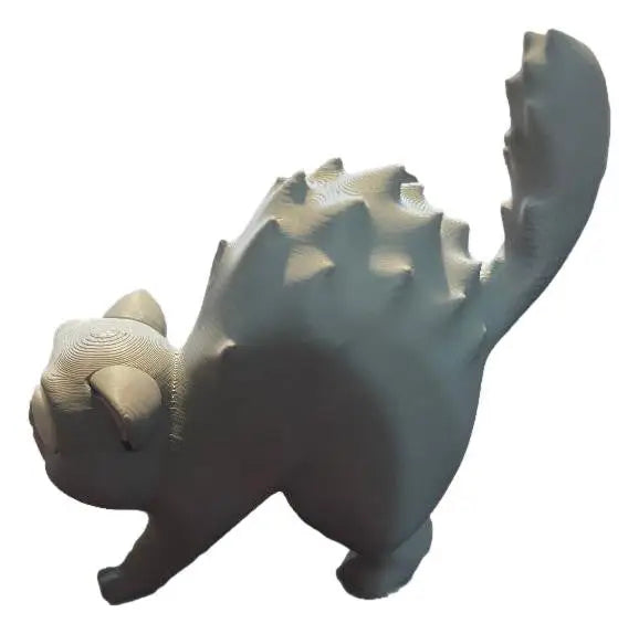 3D Printed Hiss_terical Cat Figure – Cat Figure - Collectibles