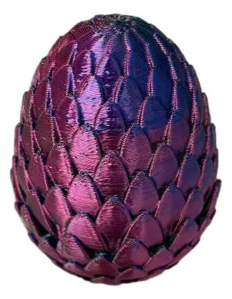 3D Printed Mystic Dragon Egg Storage Container – Green/Blue/Red - Other
