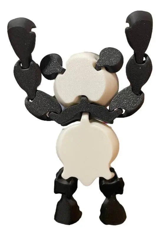 3D Printed Panda Figure – Articulated Animal - 5in