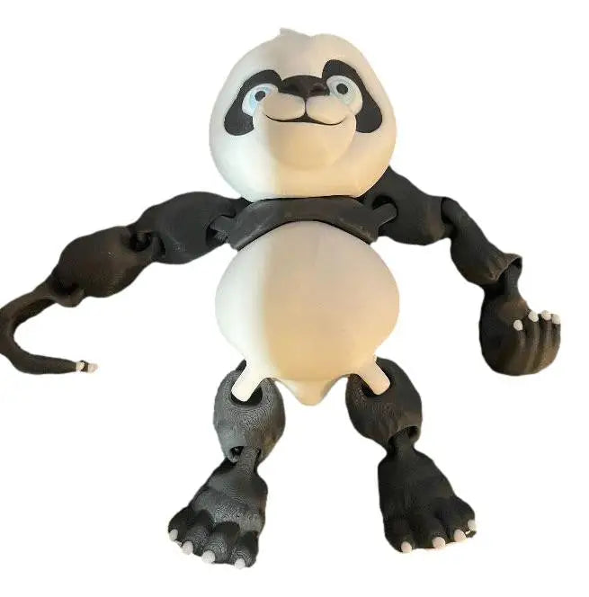 3D Printed Panda Figure – Articulated Animal - 5in