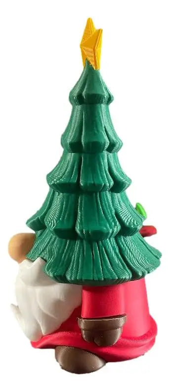 3D Printed Pinehead Gnome – 3D Printed Christmas Gnome with Tree Hat - Other