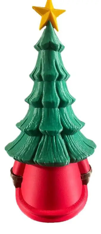 3D Printed Pinehead Gnome – 3D Printed Christmas Gnome with Tree Hat - Other