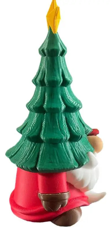 3D Printed Pinehead Gnome – 3D Printed Christmas Gnome with Tree Hat - Other