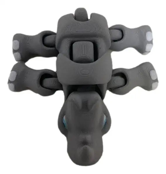 3D Printed Rammer Rhino Figure Mini – Articulated Animal