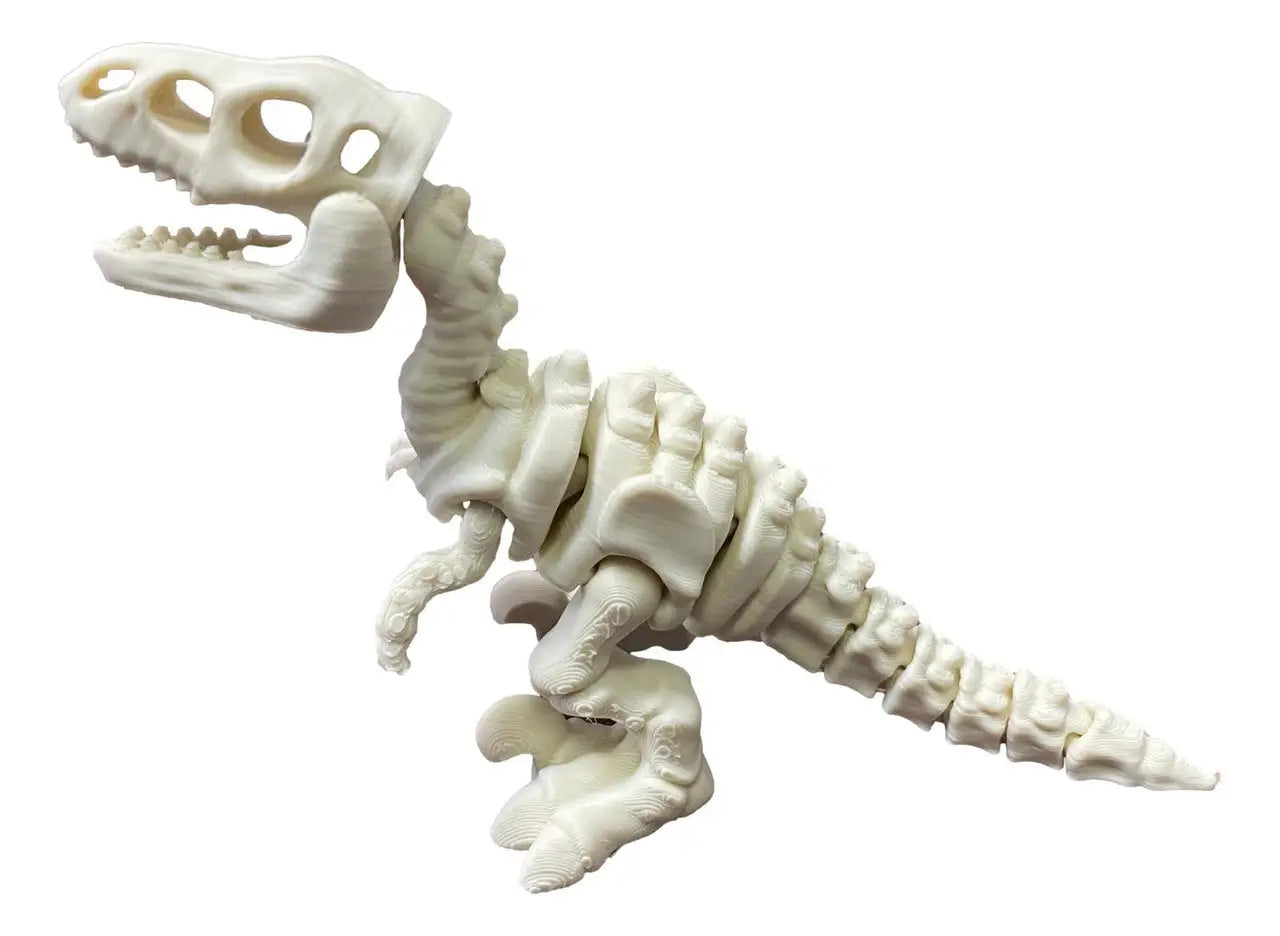 3D Printed Skeleton T-Rex – Posable Fossil Raptor Toy - Dinosaurs - Action Figure & Toy