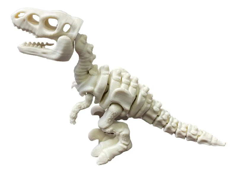 3D Printed Skeleton Velociraptor – Posable Fossil Raptor Toy - Dinosaurs - Other