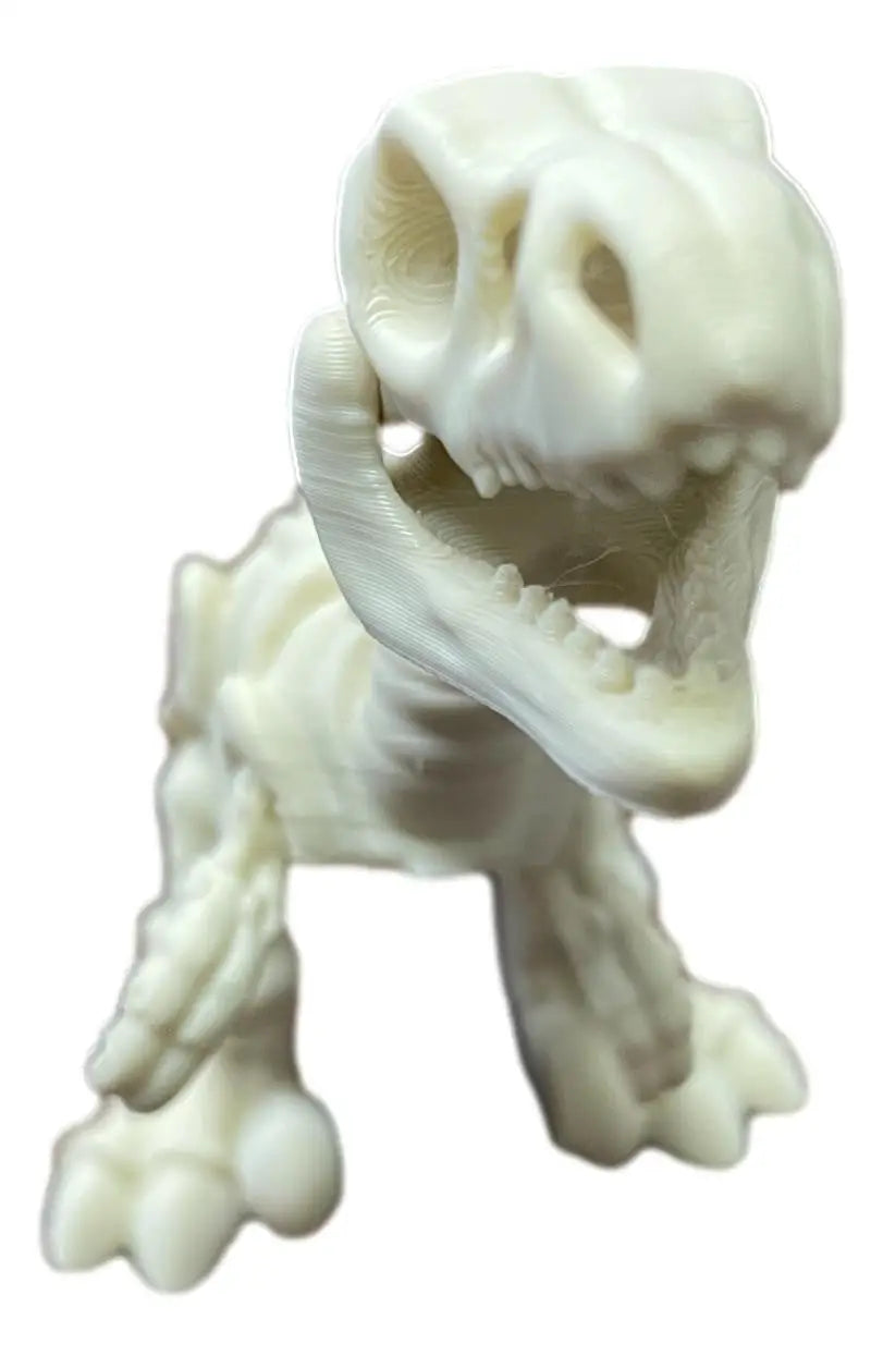 3D Printed Skeleton Velociraptor – Posable Fossil Raptor Toy - Dinosaurs - Other