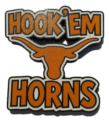3D Printed Texas Longhorns Hook’em Horns Logo – Display Piece Desk or Shelf