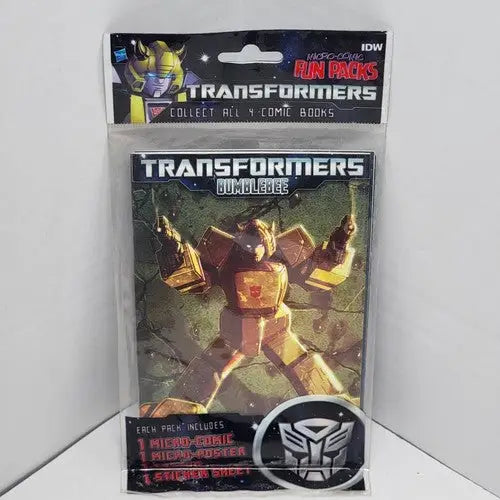 Sealed Transformers Fun Packs with micro comic, micro comic poster, and stickers