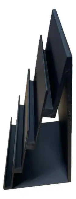 4-Tier Trading Card Display Stand Holds PSA SGC Slabs Sports Cards & TCG Black