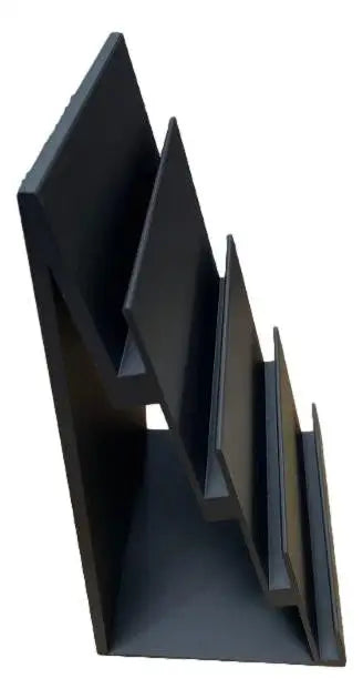 4-Tier Trading Card Display Stand Holds PSA SGC Slabs Sports Cards & TCG Black