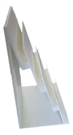 4-Tier Trading Card Display Stand Holds PSA SGC Slabs Sports Cards & TCG White - Supplies