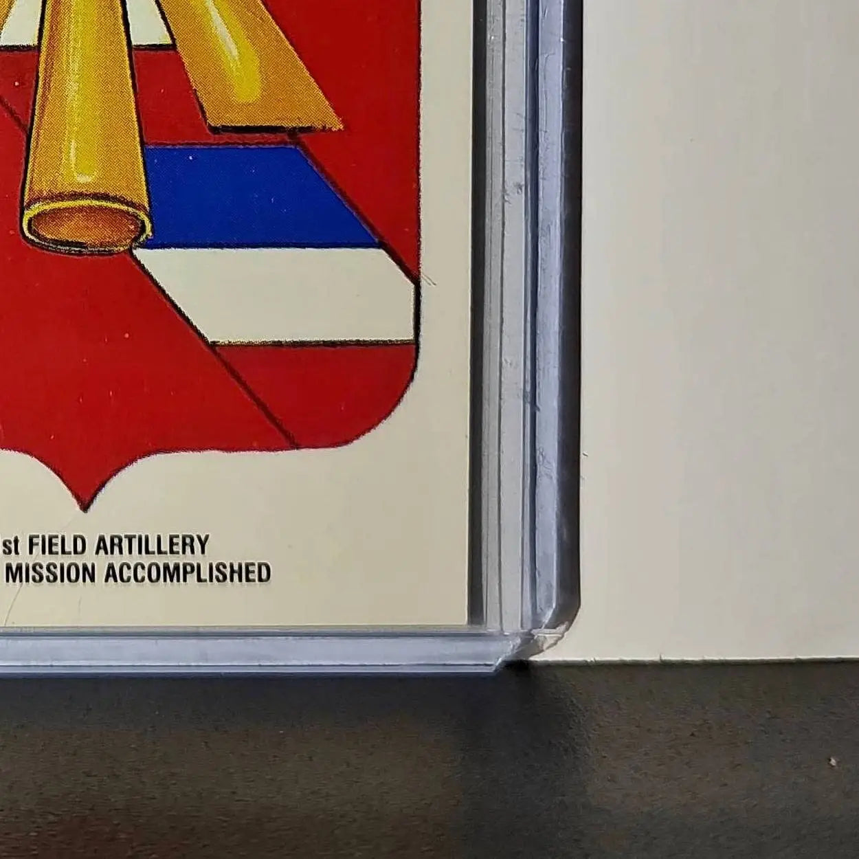 41 Field Artillery Motto Mission Accomplished 1991 Topps Desert Storm 11 Sticker