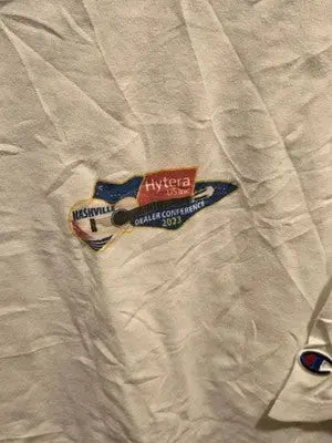 Champion Shirt Mens XXL White Nashville Dealer Conference 2023 Guitar Graphic - Apparel