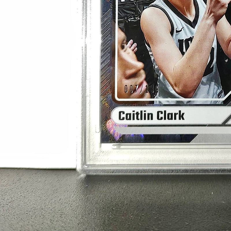 Caitlin Clark Collection 2024 #7 007/199 Donruss Floating Hearts PSA 9 Mint