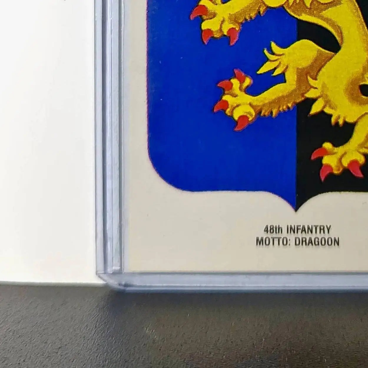 48th Infantry Motto: Dragoon 1991 Topps Desert Storm #10 Sticker Card - Non-Sports Card Single