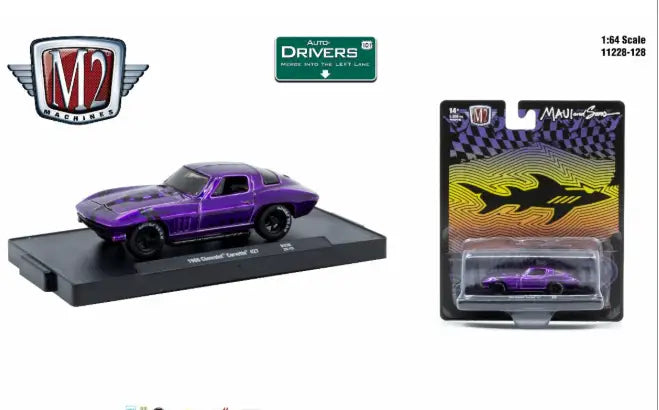 M2 Machines Auto-Drivers 1:64 R128 1966 Chevrolet Corvette 427 - Collectibles