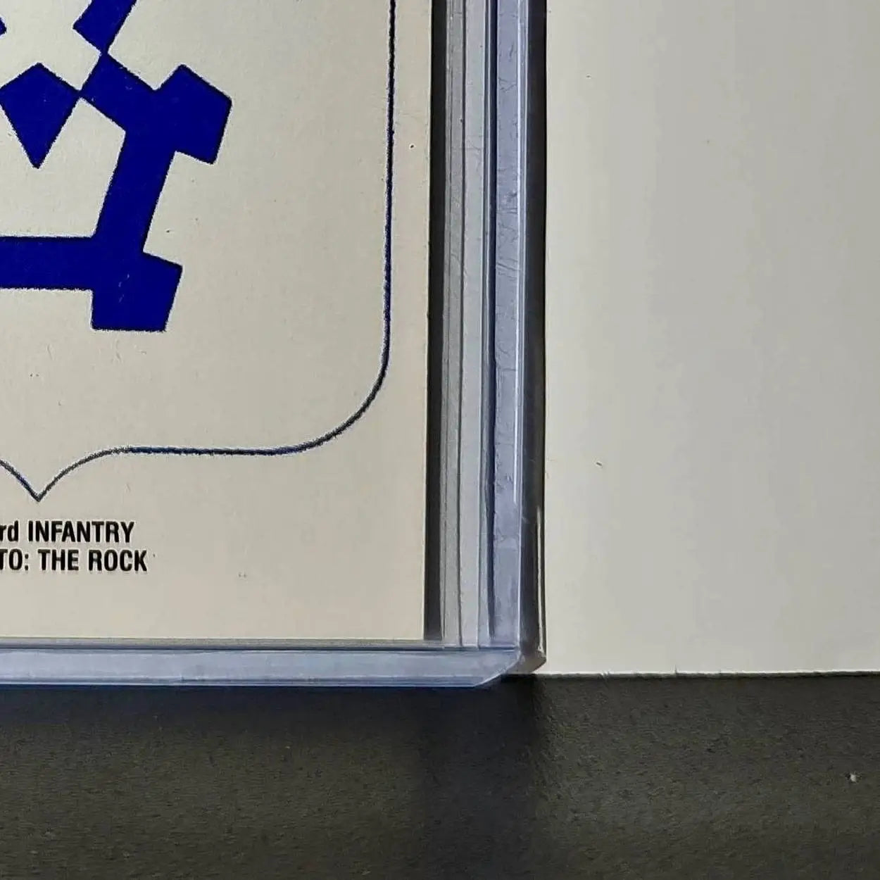 503rd Infantry Motto: The Rock 1991 Topps Desert Storm #12 Sticker Card