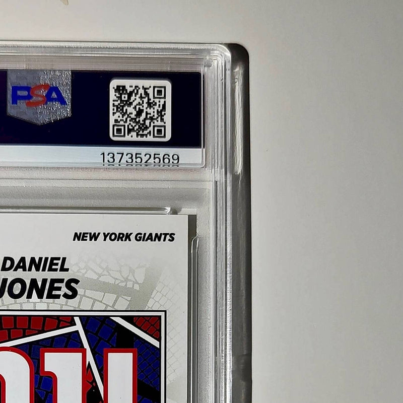 Daniel Jones 2024 Panini Sticker Collection 198/199 #37 Gold Foil PSA 8 NM-MT