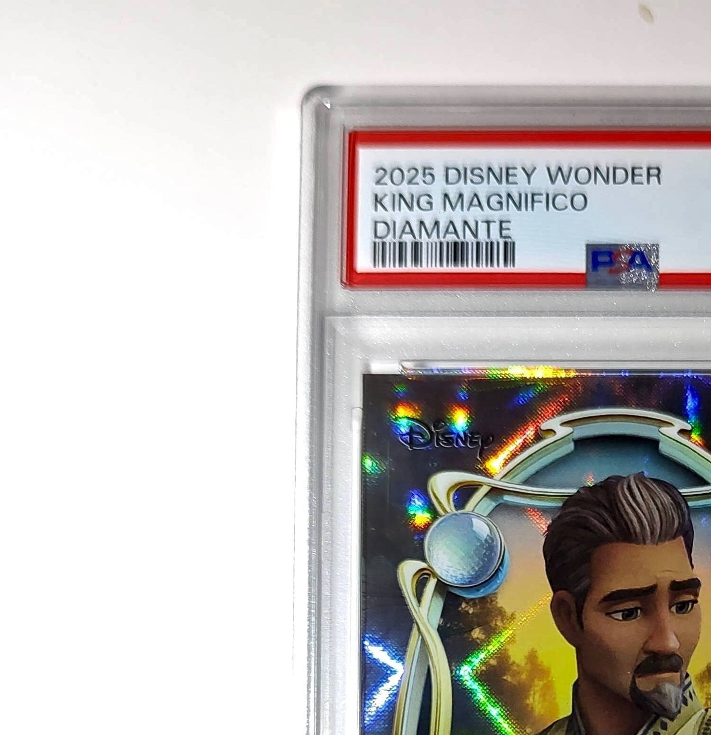 King Magnifico 2025 Topps Disney Wonder #100 Winter Variant Card Wish PSA 9