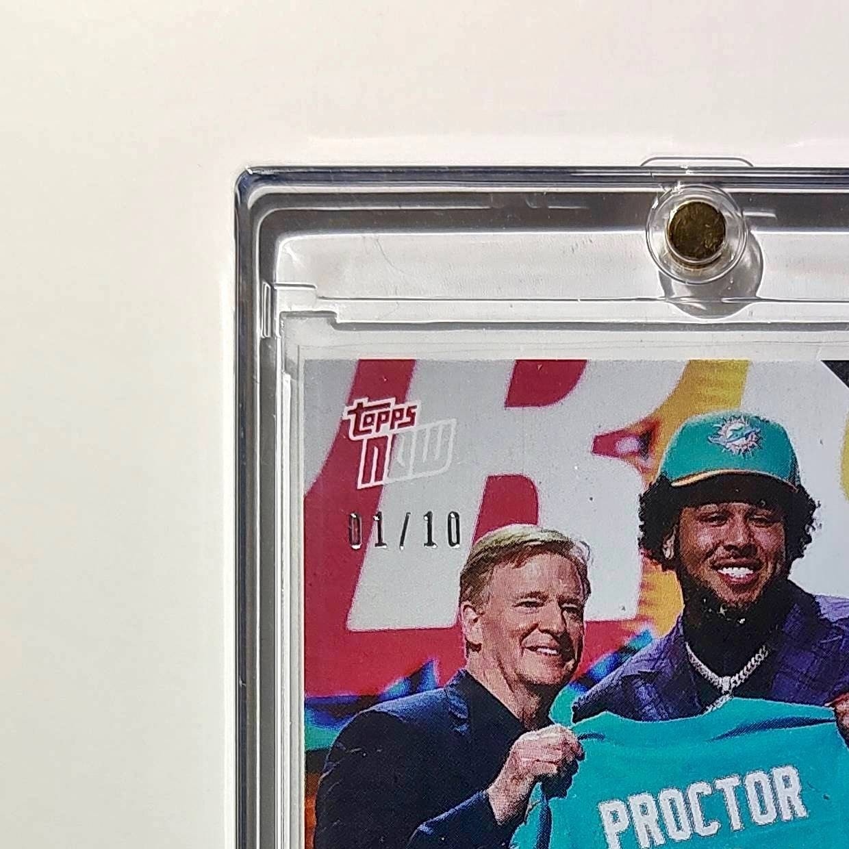 Kadyn Proctor Rookie 2026 Topps Now Draft Night #KPRO Black Foil 1/10 Card