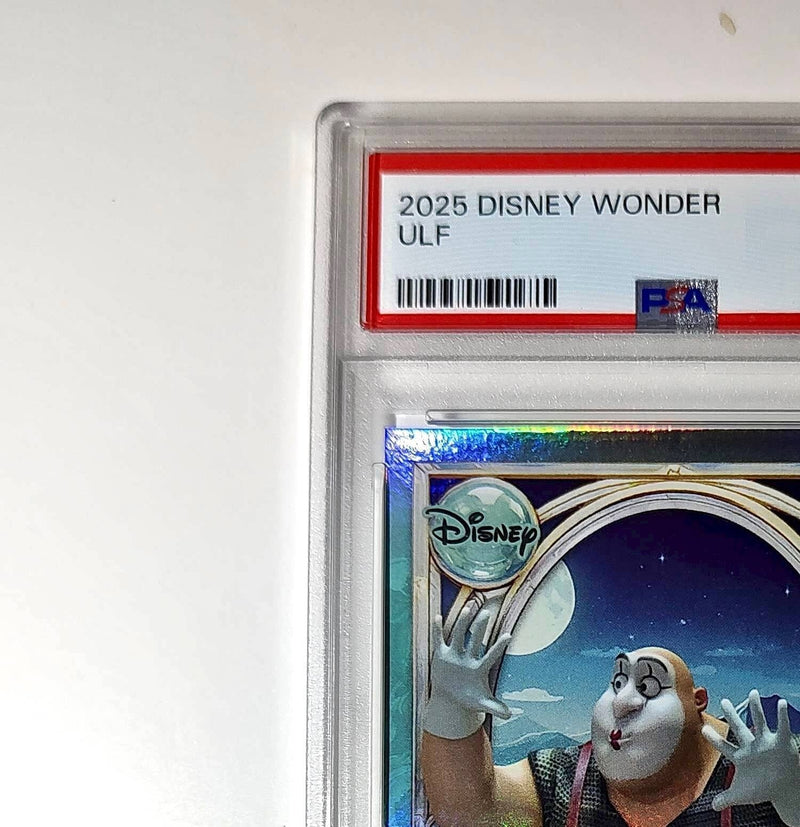Ulf 2025 Topps Disney Wonder #145 Diamond Card Tangled PSA 9
