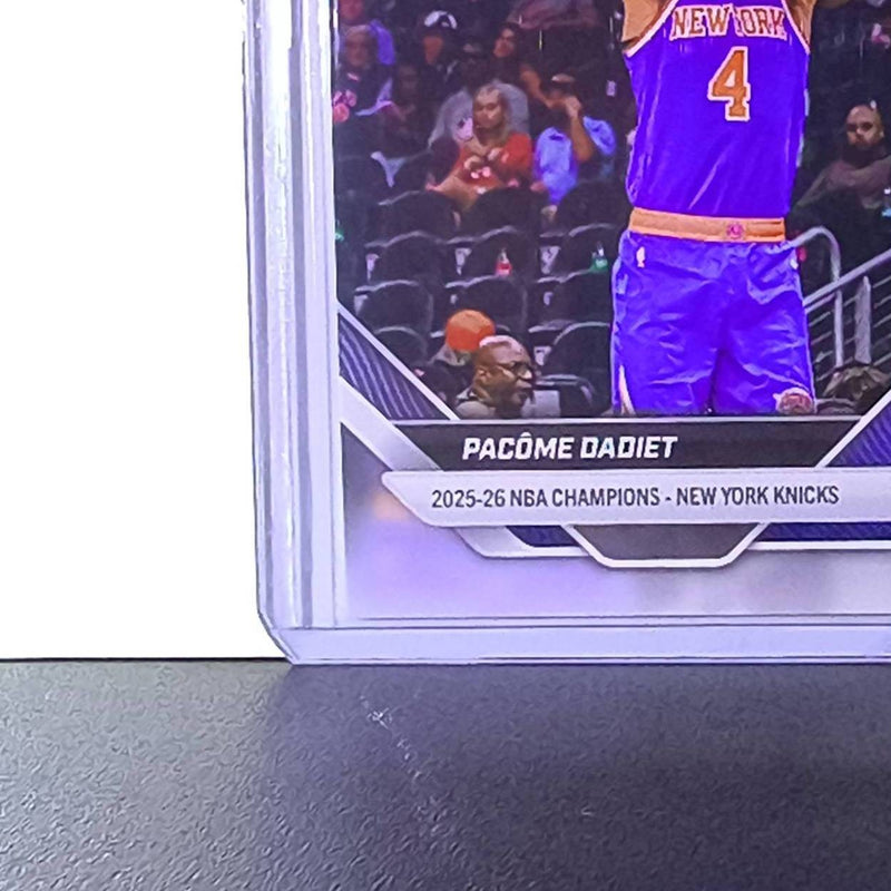 Pacome Dadiet 2026 Topps Now NBA Champions #C11 Card New York Knicks