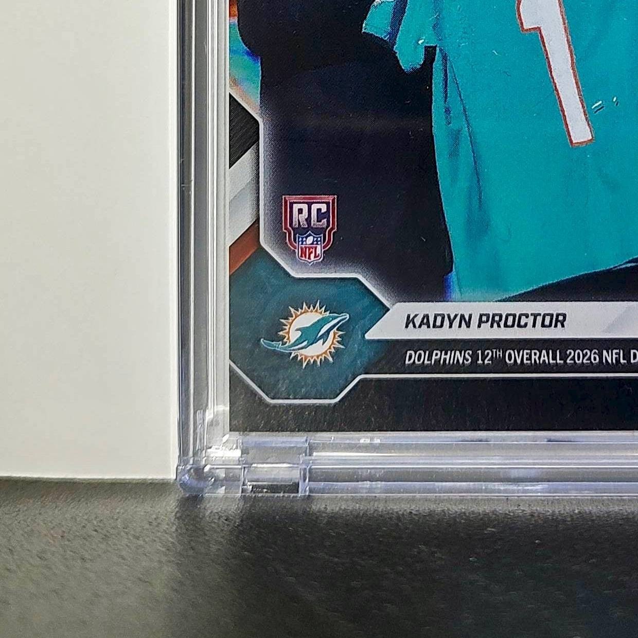 Kadyn Proctor Rookie 2026 Topps Now Draft Night #KPRO Black Foil 1/10 Card