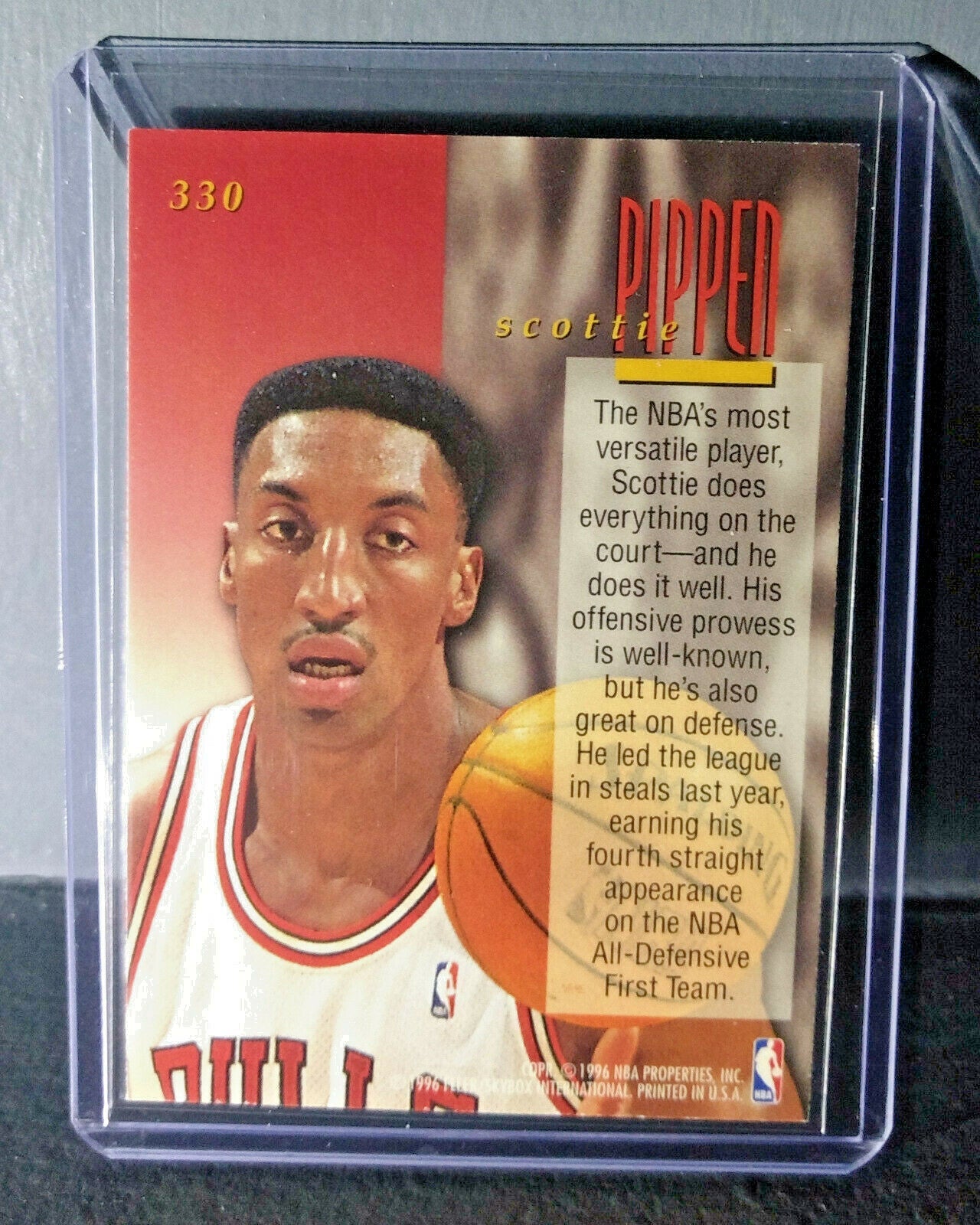 Scottie Pippen 1995-96 Fleer Ultra Encore #330 Basketball Card Chicago Bulls