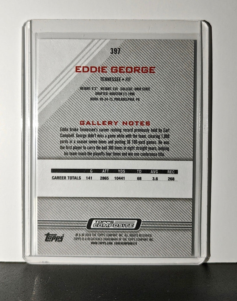 Eddie George 2023 Topps Gallery NFL #397 Card Tennessee Titans