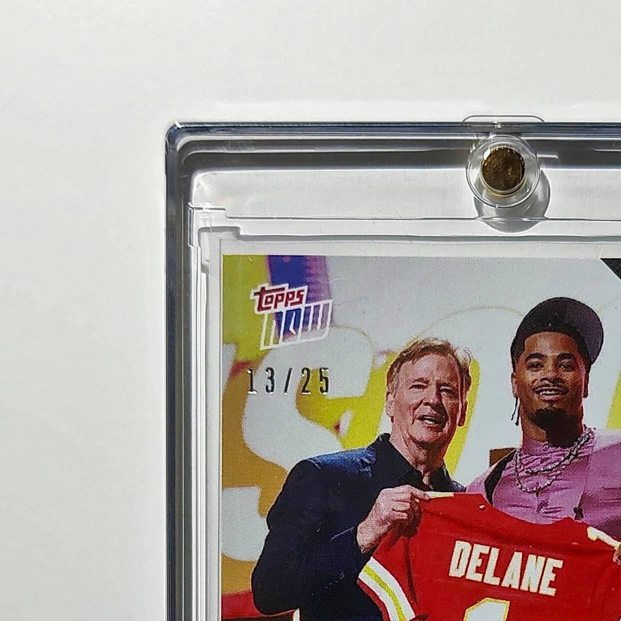 Mansoor Delane Rookie 2026 Topps Now Draft Night #MDEL Orange Foil 13/25 Card