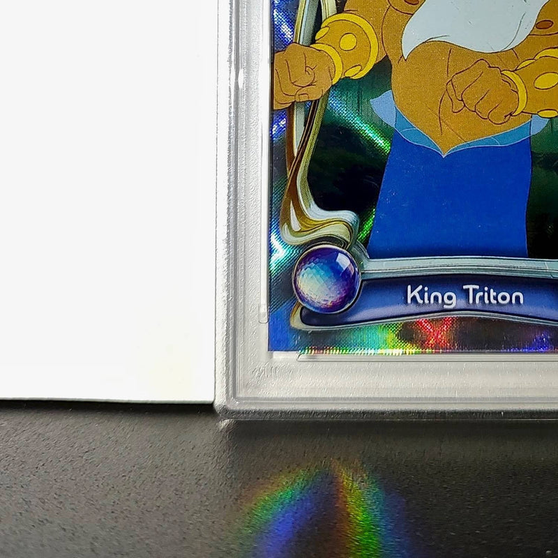 King Triton 2025 Topps Disney #40 Winter Variant Card The Little Mermaid PSA 9