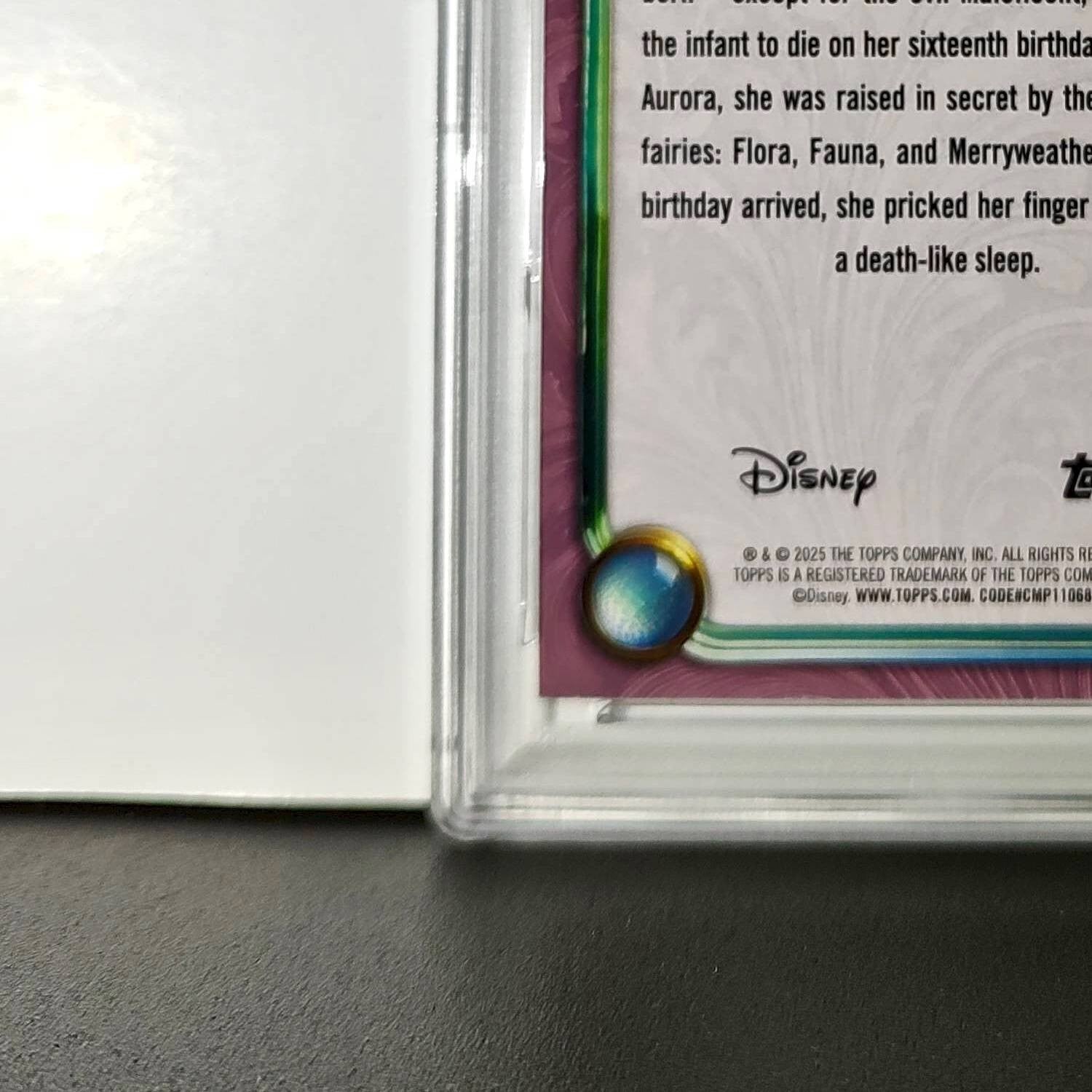Aurora 2025 Topps Disney Cartoon Princess #153 Card Sleeping Beauty PSA 9