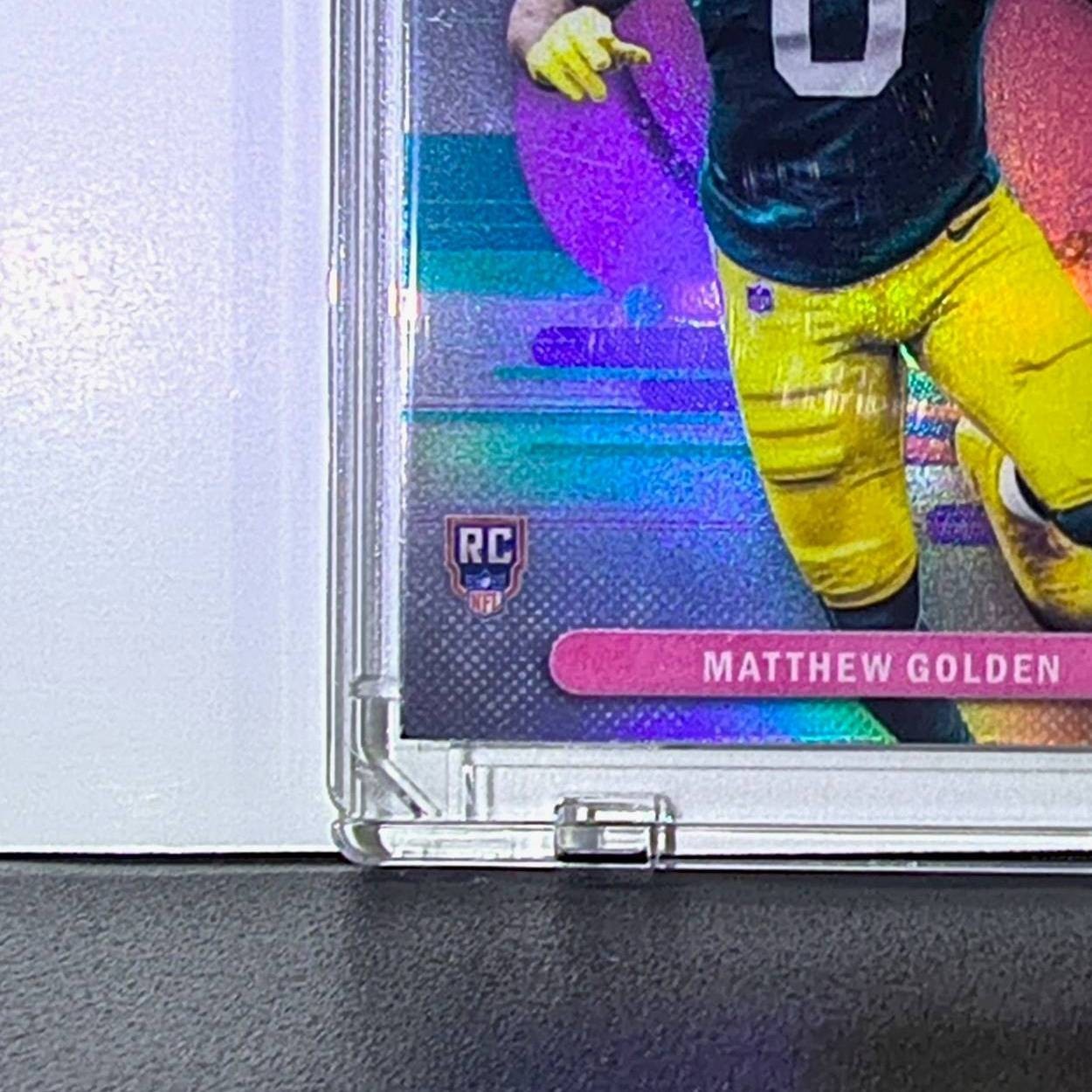 Matthew Golden Rookie 2025 Topps Finest NFL #117 Refractor Green Bay Packers