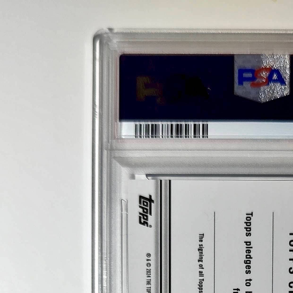 William Floyd 2023 Topps Chrome #TCA-WF Purple Geometric 124/199 PSA 10 Auto 10