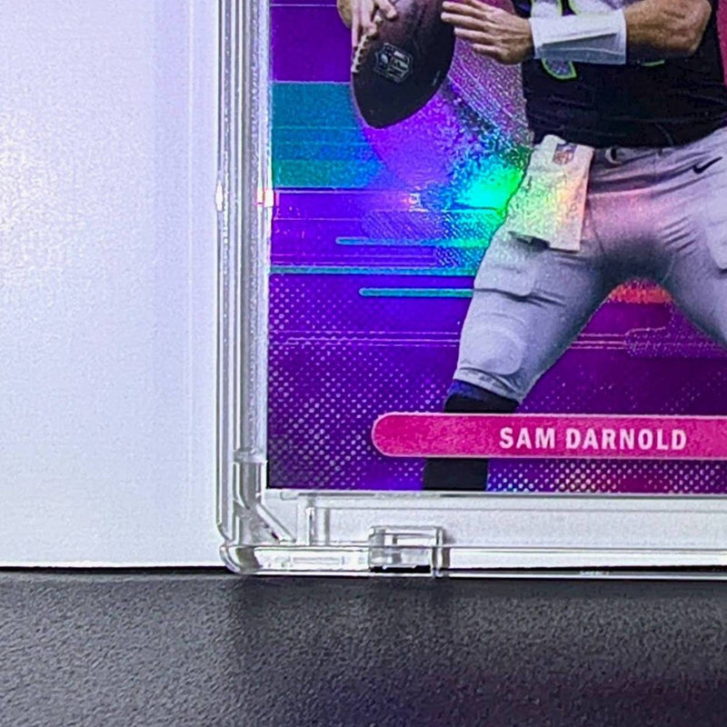 Sam Darnold 2025 Topps Finest Nebula NFL #147 Uncommon Purple Refractor 191/200