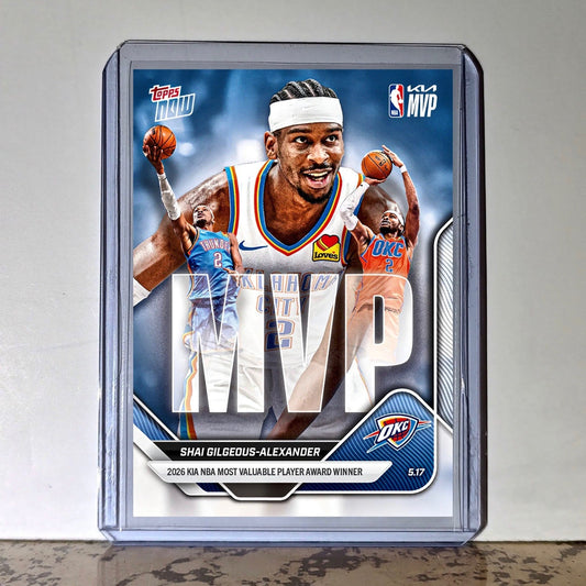 Shai Gilgeous-Alexander 2025-26 Topps Now MVPA Most Valuable Player Card PreSale