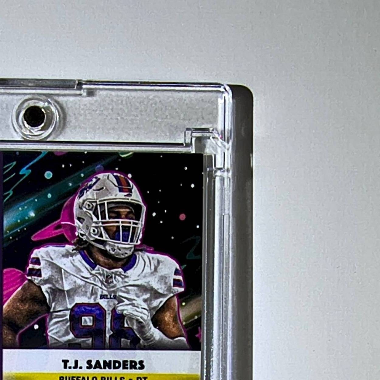 T.J. Sanders Rookie 2025 Topps Chrome Cosmic Nebula NFL #111 Card Buffalo Bills