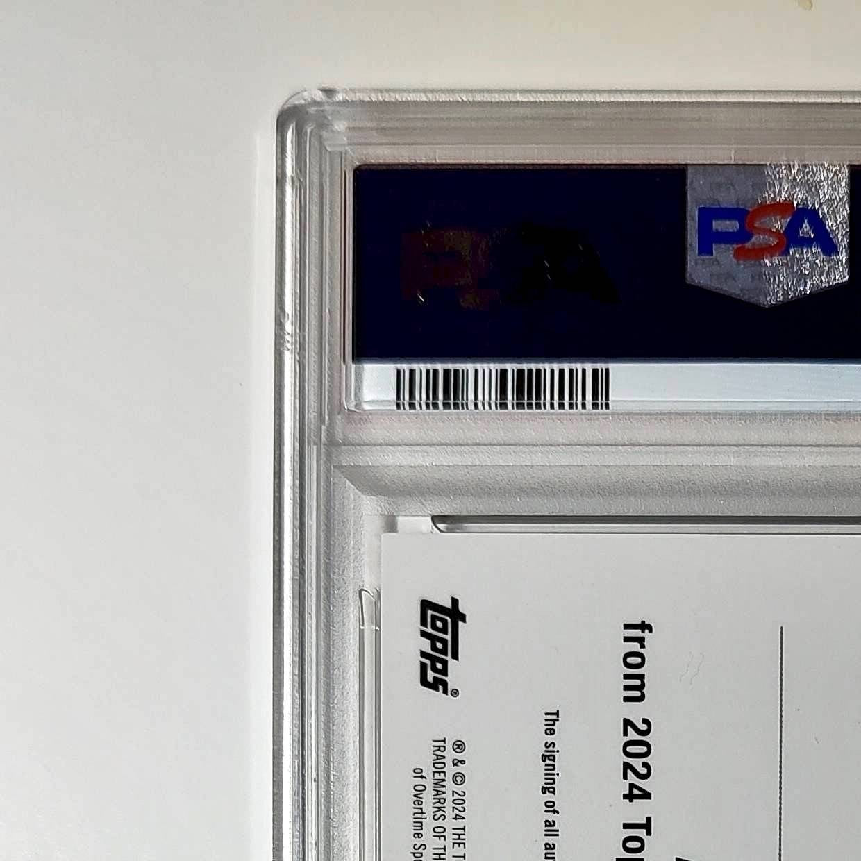 Jahzare Jackson 2023 Topps Chrome #A-JJA Gold Refractor 20/50 PSA 9 Auto 10