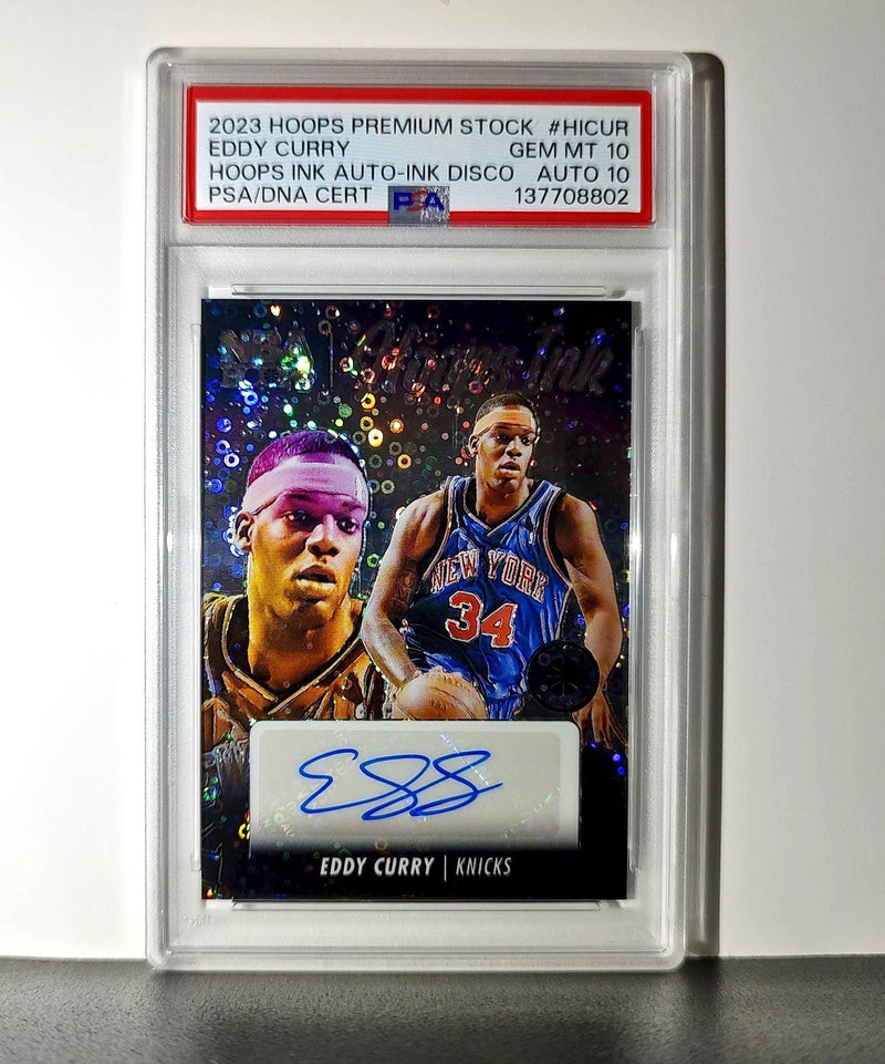 Eddy Curry 2023 Panini Premium NBA Hoops #HI-CUR Hoops Ink PSA 10 Auto 10