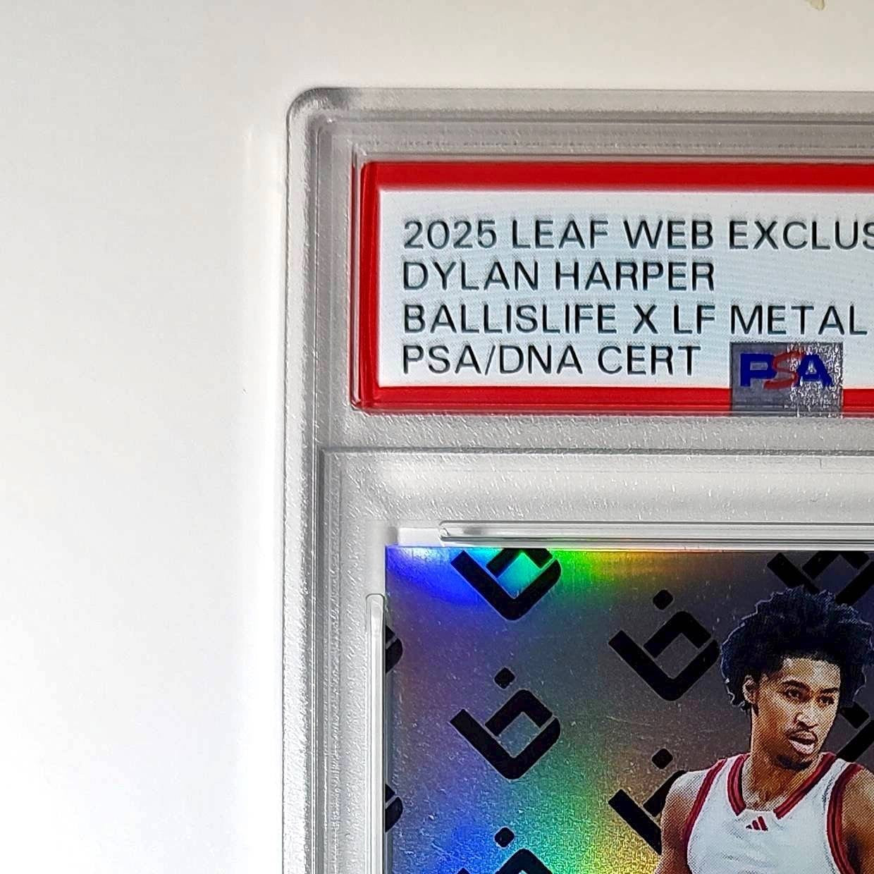 Dylan Harper 2025 Leaf Metal #BILA-DH1 Refractor PSA 9 Auto 10