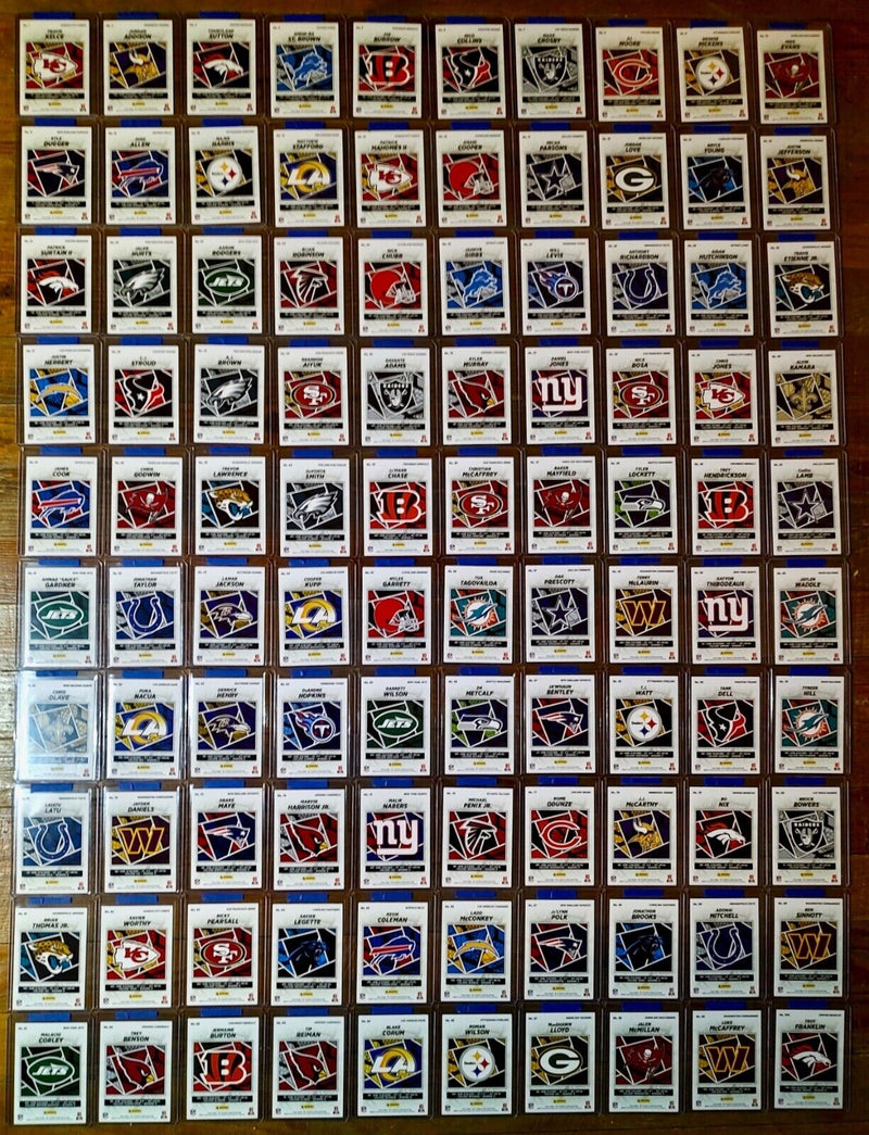 2024 Panini NFL Sticker Collection Complete 100 Football Card Set