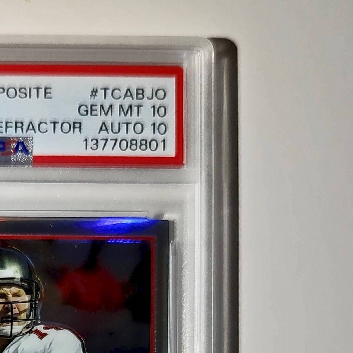 Brad Johnson 2023 Topps Chrome Refractor #TCA-BJO 066/299 PSA 10 Auto 10