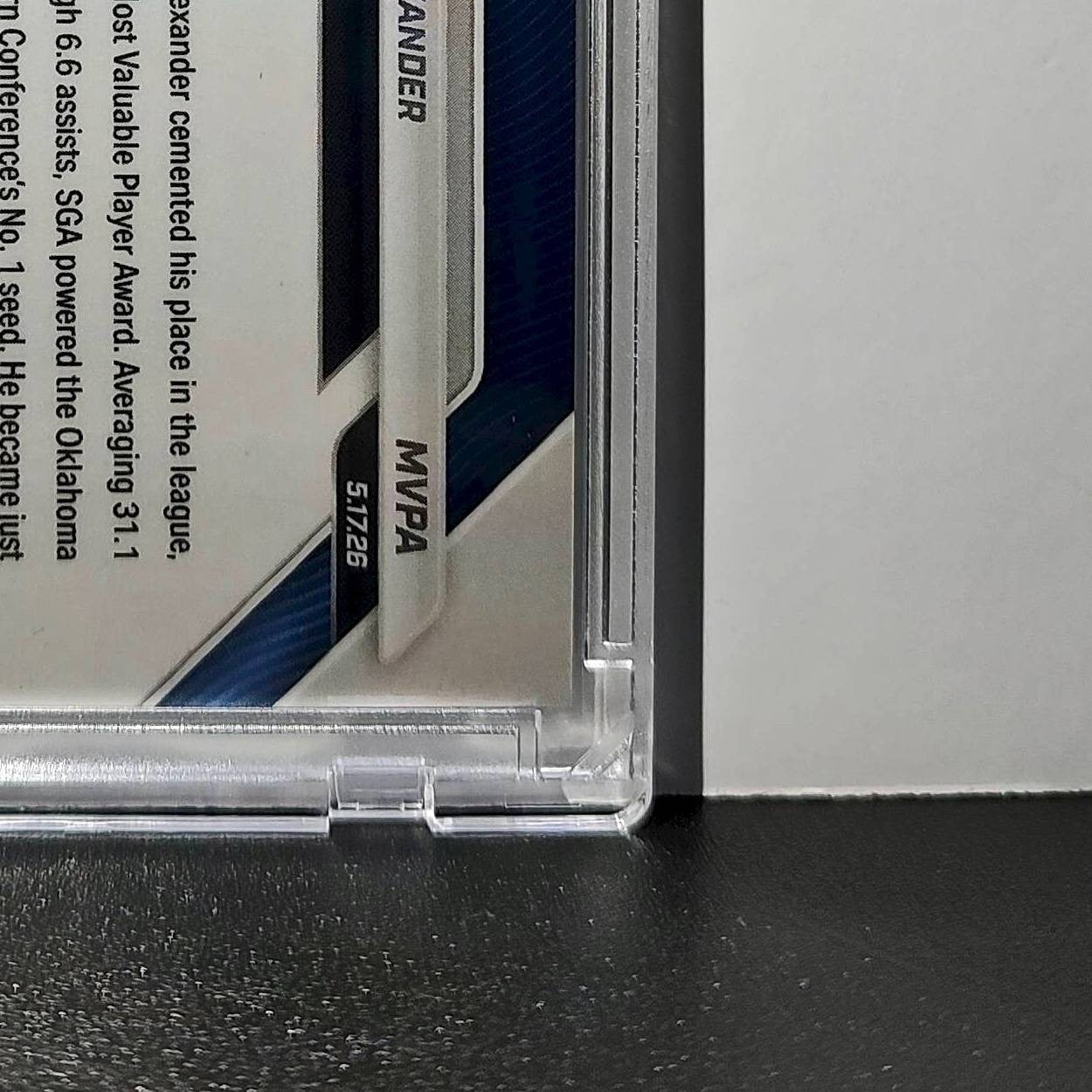 Shai Gilgeous-Alexander 2025-26 Topps MVPA Most Valuable Player 18/50 Gold Card